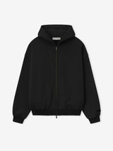 Embossed 90s Fit Fleece Zip-Up Hoodie