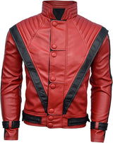 Michael Jackson Red Thriller Faux Leather Jacket