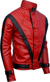 Michael Jackson Red Thriller Faux Leather Jacket