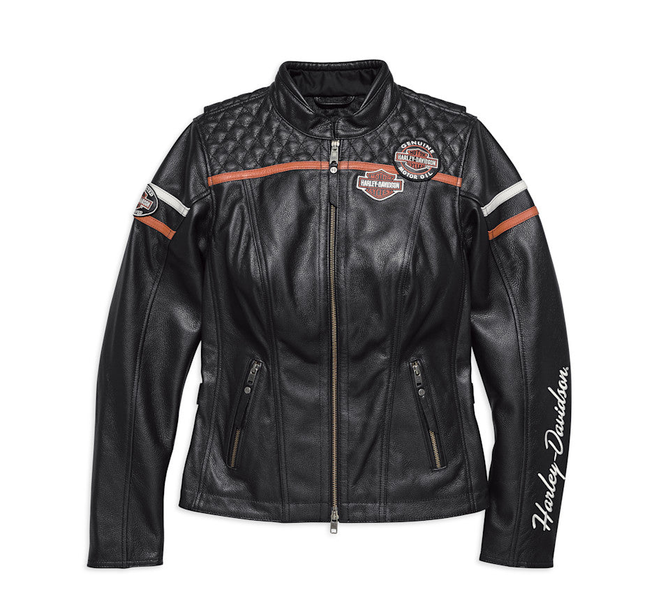 Women's H-D Miss Enthusiast Leather Riding Jacket