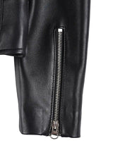 Kirsten Women's Black Asymmetrical Leather Biker Style Jacket