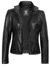 Acerra Women's Black Biker Style Jacket