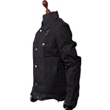 Mens Yellowstone Cole Hauser Rip Wheeler Stylish Denim Black Cotton Jacket