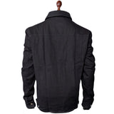 Mens Yellowstone Cole Hauser Rip Wheeler Stylish Denim Black Cotton Jacket