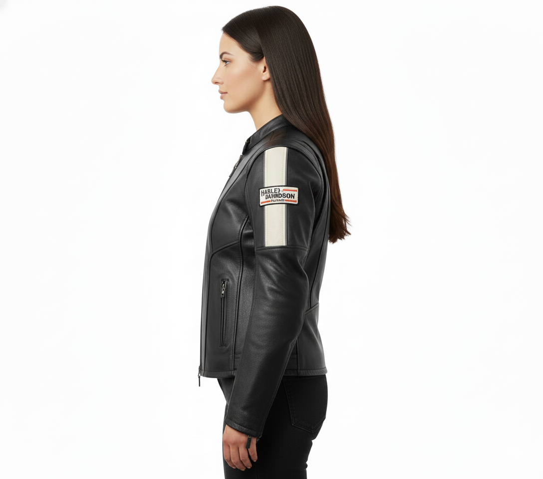 Women's H-D Miss Enthusiast III Leather Riding Jacket