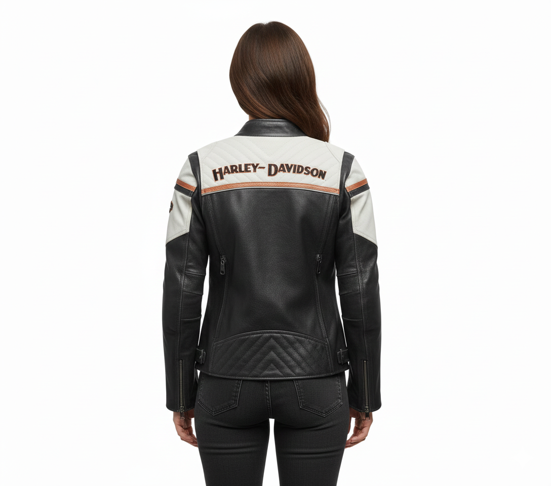 Women's H-D Miss Enthusiast III Leather Riding Jacket