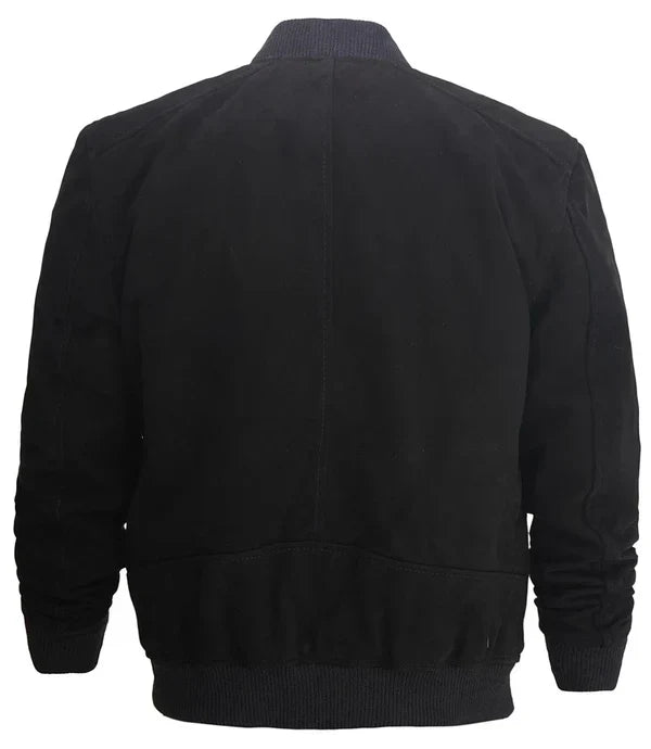 Adamsville Mens Black Suede Jacket