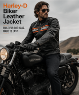 Men’s Harley-D Biker Leather Jacket