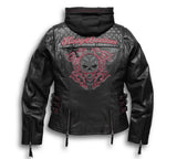 Harley Davidson Women’s Scroll Skull Leather Jacket