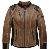 Women's Harley-Davidson Brown Leather Riding Jacket