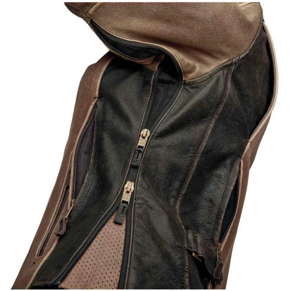Women's Harley-Davidson Brown Leather Riding Jacket